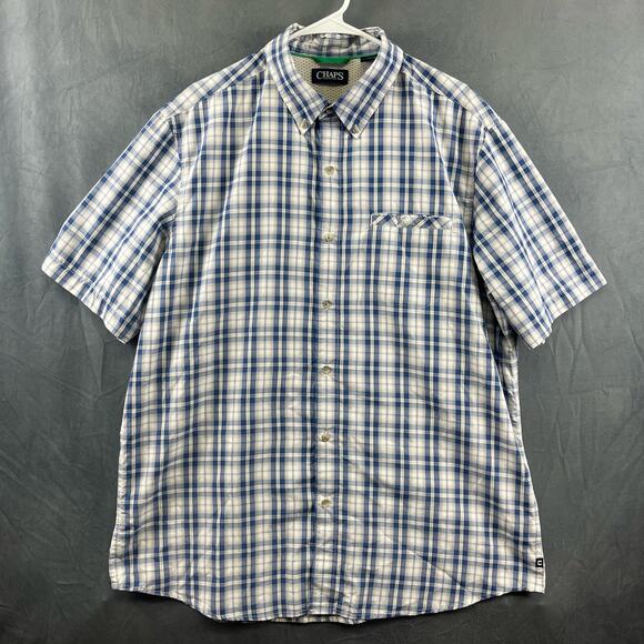 Chaps Ralph Lauren Performance Plaid Shirt Button Down Casual Men’s XL Outdoors - Picture 1 of 11